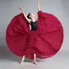 Saia de Dança Infantil com Roda de 720 Graus, Camada Dupla de Chiffon, Saia de Dança Clássica de Xinjiang, Fluida e Respirável, Disponível em Várias Cores para Crianças