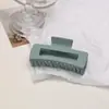 Pinza para el Cabello Simple Estilo Coreano ins para Mujer Pinza de Tiburón Grande Parte Trasera de la Cabeza Pinza para el Cabello Color Crema Mate Pinza para el Cabello Accesorios para el Cabello