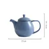 Bule de Chá Cerâmico Estilo Nórdico com Filtro Doméstico Simples Colorido Bule para Chá da Tarde Bule para Chá de Flores