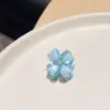 Delicado Pasador de Pelo de Flor de Cuatro Pétalos, Dulce Pasador Pequeño para el Flequillo, Pasador de Pelo para Niña, Pinza de Tiburón, Accesorio para el Cabello