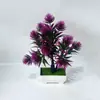 Bonsái de Planta Artificial Transfronterizo, Plantas Pequeñas de Árbol Artificial en Maceta, Macetas de Plástico, Plantas Verdes, Decoraciones de Flores Artificiales en Maceta, Artículos Populares