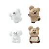 Micro-paisaje Oso de Dibujos Animados Muñeca Linda de Frijol Bolsa Ciega Accesorios Escenario de Casa de Muñecas Decoraciones DIY Adornos Pequeños de Escritorio