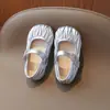 Zapatos Pequeños de Cuero Estilo Coreano para Niñas, Nuevos de Moda Primavera y Otoño 2025, Zapatos de Suela Baja, Zapatos para Niñas Pequeñas y Abuelas, Zapatos de Princesa con Volantes