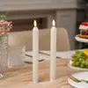 Amazon Transfronterizo Plástico Mango Largo LED Luz de Vela Electrónica Decoración de Atmósfera de Halloween Vela Simulada Sin Humo