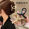 Nuevo clip de pinza de garra cruzada de laca de estilo japonés de nicho de alto valor, versátil y elegante, simple pinza de tiburón accesorio para el cabello