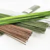 Atacado de Fábrica Arame Floral Envolvido em Papel 40cm Nº 30 Nº 26 Haste de Galho de Flor Verde Material para Flor Artificial DIY Feito à Mão