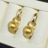 Aretes de perlas de moda personalizados, aretes de perlas largas con temperamento, aretes de cuentas de concha, redondos, luz fuerte, suministro en vivo
