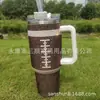 Termo de Acero Inoxidable 304 de 40 oz con Asa Tachonada de Diamantes y Popote, Taza de Hielo de Diamante para Mantener Frío, Montable en Coche