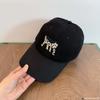 Corea del Sur Estilo Harajuku Bordado Gato Manchado Top Suave Gorra de Béisbol Primavera y Verano Rostro de Mujer Pequeña Moda Gorra Versátil