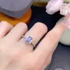 Anel de tanzanita natural roxo coqueto corpo totalmente em rede cor fogo de artifício prata 925 cravação de precisão pedra principal 4*6mm