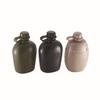 Conjunto de Garrafa de Água de Plástico Personalizada para Exterior Garrafa de Água Militar Lancheira de Alumínio Conjunto Militar à Moda Antiga de Três Peças Copo de Alumínio de 0,7L Conjunto de Bolsa de Cintura