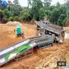 Máquina Lavadora de Oro a Gran Escala para Arena de Río y Tierra Seca, Línea de Producción de Lavado de Oro Aluvial, Zaranda de Canaleta y Equipo de Soporte para Selección de Oro