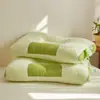 Produto Popular: Núcleo de Travesseiro de Pescoço Colmeia em Off-White e Cinza, Respirável, Adapta-se à Curva da Coluna Cervical, Alto Valor Estético, Travesseiro para Dormir de Lado para Spa