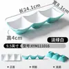 Vajilla de Melamina Kaiba Imitación Porcelana Comercial Creativa Plato de Tres Compartimentos para Sabores Restaurante de Hot Pot Rectangular Plato para Salsa de Soja y Condimentos de Chile