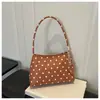 Bolsa Transversal de Verão Nova Tendência Bolinhas Moda Toque de Luxo Bolsa de Ombro para Ir ao Trabalho Casual Versátil Bolsa de Ombro Único Feminina