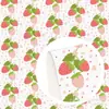 20x 33cm série frutas morango couro PVC couro artificial couro estampado 1Yc25532