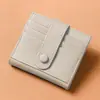 Portatarjetas de Cuero Genuino Cartera Corta Pequeña para Mujer Todo en Uno Ranuras Múltiples para Tarjetas de Dinero Hombres Portatarjetas de Identificación Delgado Piel de Vaca de Primera Capa