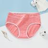 Ropa interior de algodón transpirable para niña estudiante color algodón bragas para mujer pantalones de cintura y cadera suministro de mercado nocturno