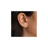 Novedades Europeas y Americanas, Pendientes de Letra Inicial Dorada A-Z, Set de Pendientes Circulares Multicapa Sencillo y Hermoso, Regalo para Mujeres