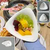 Comercio Electrónico Transfronterizo Tazón Triangular Desechable Celebridad de Internet Tazón para Helado Café Frío Yogur Caja de Empaque para Tangyuan de Hielo Postre Hielo Raspado