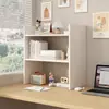 Estante de mesa simples multi-camadas para escritório, pequena estante de leitura para mesa, rack de armazenamento de brinquedos para canto de janela de escritório