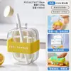 Bandeja de Cubos de Gelo e Molde de Gelo de Verão Dois em Um Ferramenta de Remoção de Gelo Zero Toque de Grau Alimentício para Uso Doméstico e Externo, Fabricante de Cubos de Gelo para Lojas de Chá com Leite