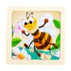 Rompecabezas de madera de 9 piezas transfronterizo para la educación de la primera infancia, educativo, animales de dibujos animados, tráfico, cognitivo, rompecabezas de madera al por mayor