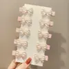 Grampo de Cabelo Estrela de Metal com Strass Rosa Dopamina Y2K Presilha Lateral Presilha para Franja de Menina Acessórios de Cabelo Adorno de Cabeça