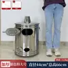 Incinerador Doméstico Cubo Dorado para Quemar Cubo para Quemar Papel Moneda Estufa Dorada de Acero Inoxidable Cubo para Quemar Papel en Interiores Balcón