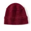 Novos Chapéus de Caxemira para Outono e Inverno, Chapéus de Caxemira Unissex, Chapéus de Tricô, Chapéus de Puxar, Chapéus de Pelo, Chapéus para Exterior