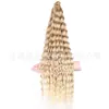 Perucas de Crochê Deep Wave para Tranças Sujas Transfronteiriças da África, Cabelo Trançado, Cachos Longos, Cachos Latino-Americanos, Extensões de Cabelo de Fibra Química