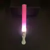 Palo fluorescente de mano, palo de luz electrónico, palo de apoyo, palo modificado, palo fluorescente LED para animar en fiestas y conciertos, palo de luz plateado