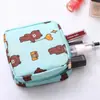 Bolsa de almacenamiento para toallas menstruales portátil, bolsa linda para el evento mensual, bolsa portátil para estudiantes para toallas sanitarias, bolsa de almacenamiento pequeña para mujeres