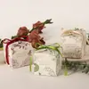 Nova Caixa de Doces para Casamento Chinesa Francesa Noivado Casamento Saco de Açúcar Mori Sentido de Alto Padrão Retro Caixa de Papel para Presente de Mão