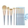 10 PCs Blue Bridge Makeup Brush Set de madeira maciça punho de alta qualidade portátil Cangzhou Powder Brush Blush escova de fundação escova