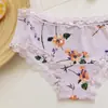 Precio Especial de Evento Pinkgirl Calzones Triángulo para Mujer con Ribete de Encaje, Nylon Elástico, Estampados, Secado Rápido, Directo de la Fábrica Fuente