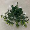 Folhas de Eucalipto Simuladas Flores Artificiais Simuladas Planta Parede de Plantas Verdes Flores de Casamento Fileira com Folhas 16 Galhos Folha de Dinheiro Simulada Fabricantes
