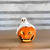 Novedad Transfronteriza Fantasma de Halloween Sentado Calabaza Artesanía de Resina Adornos Sala de Estar Estudio Decoraciones Festivas Regalos