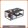 Sofá de Oficina Moderno Minimalista para Tres Personas, Adecuado para Oficinas Pequeñas, con un Juego de Mesa de Café en Cuero Resistente a los Arañazos