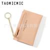 Nuevo Tarjetero Multifuncional Transfronterizo Yueqiankai Ultra-Delgado Corto Pequeña Cartera para Mujer Mini Billetera con Cremallera de PU para Monedas