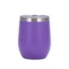 Taza de Huevo de Color Puro Transfronteriza de 12 oz Taza Termo de Acero Inoxidable Taza de Huevo en Forma de U Taza Pequeña Portátil para Vino Tinto Cerveza