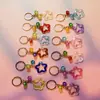 Acessórios de Chaveiro Estrela de Cinco Pontas Vazada Multicor Moda Desenho Animado Acessórios de Joia Tendência Unisex Inteligentes e Fofos