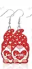 Comercio exterior europeo y americano moda polvo suelto acrílico amante Navidad pendientes románticos Amazon accesorios lindos pendientes