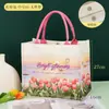 Bolsa de Lona Personalizada con Diseño Impreso, Bolsa de Compras Ecológica, Bolsa de Lona, Bolsa Impresa Multicolor, Bolso de Mano Publicitario Cultural y Creativo, Hecho a Medida