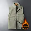 Nuevo Chaleco Térmico Forrado de Polar Otoño e Invierno para Personas de Mediana Edad y Mayores, Chaqueta Chaleco Multicolores de Moda, Tallas Grandes, Chaqueta sin Mangas para Hombre