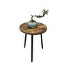 Mesa redonda pequeña desmontable de hierro transfronterizo, mueble de dormitorio, mesa auxiliar decorativa de madera, sofá creativo para sala de estar, mesa de centro para balcón