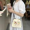 Bolso de Hombro de Gran Capacidad Primavera 2025 Bolso de Lona para Vacaciones en la Playa Estilo Coreano Estilo Ins Estilo Lazy Rojo Bandolera