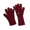 Luvas de Inverno Leve Luxo Tendência Torcidas Longas 100% Lã Tricô à Máquina Horizontal para Mulheres Inverno Sem Dedos Tela Sensível