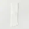 Calcetines de algodón para mujer de cinco dedos, longitud hasta la mitad de la pantorrilla, antibacterianos, resistentes al olor, anti-pie de atleta, estilo fino para primavera y verano, calcetines largos