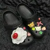 Zapatos de Cueva de Oso Marrón Blanco Lindos Accesorios Hebilla de Zapato de Dopamina Pastel de Cereza Hebilla Decorativa de Zapato Accesorios para Zapatos de Cueva